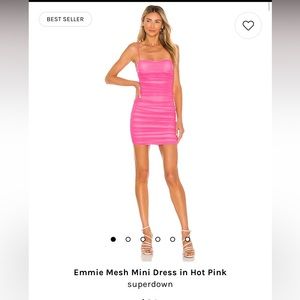 Superdown Pink Mini Dress